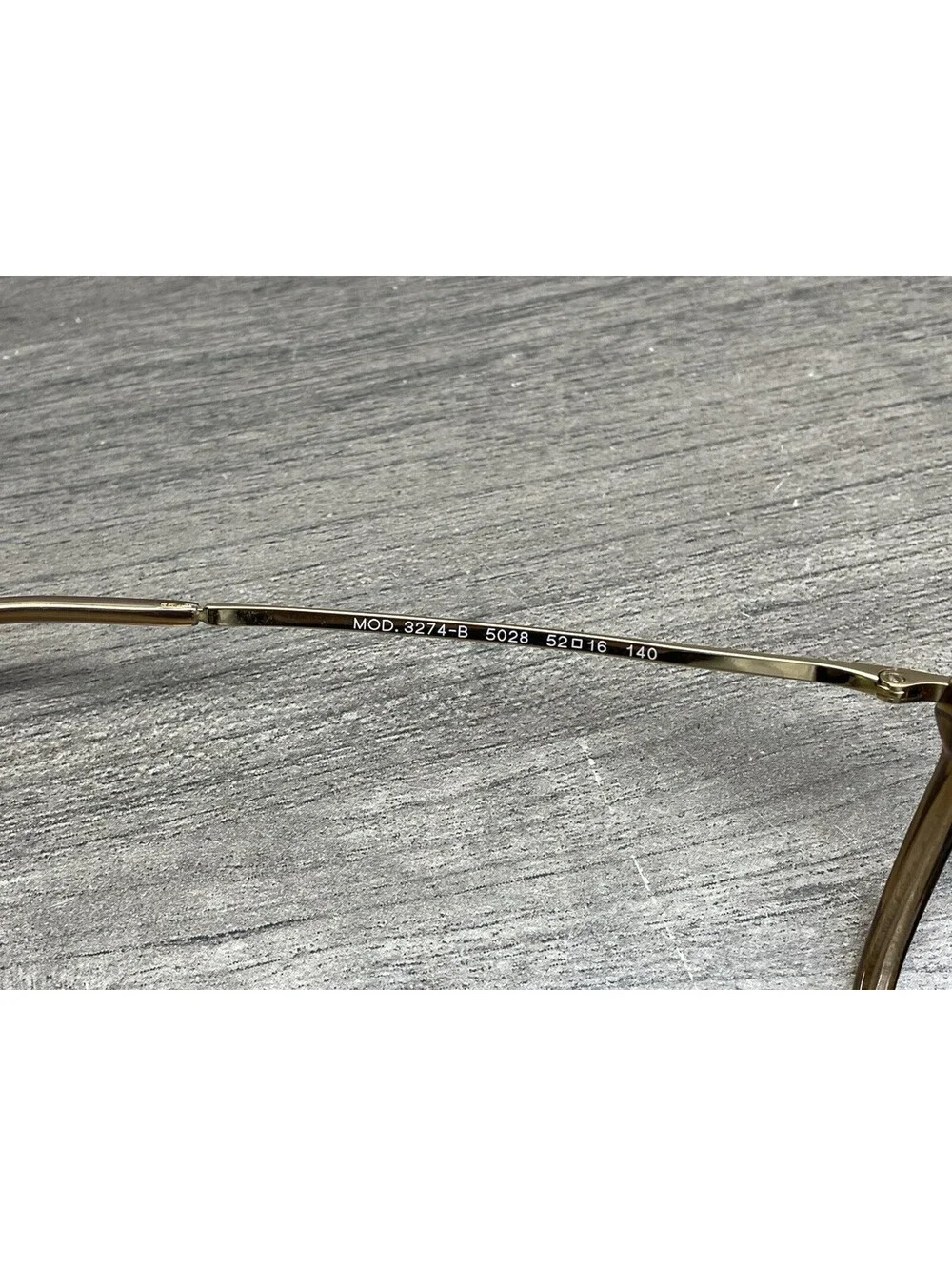 Versace Eyeglasses Frame Italy MOD.3274-B 5028 52[]16-140 Brown/Gold FRAMES ONLY